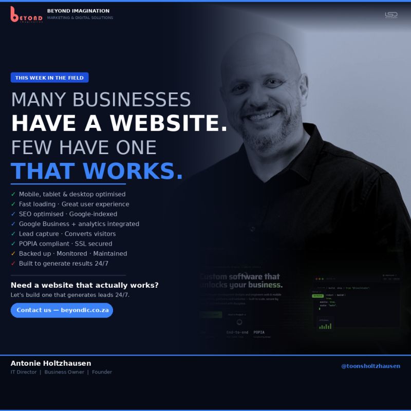 Most businesses have a website. Few have one that works.